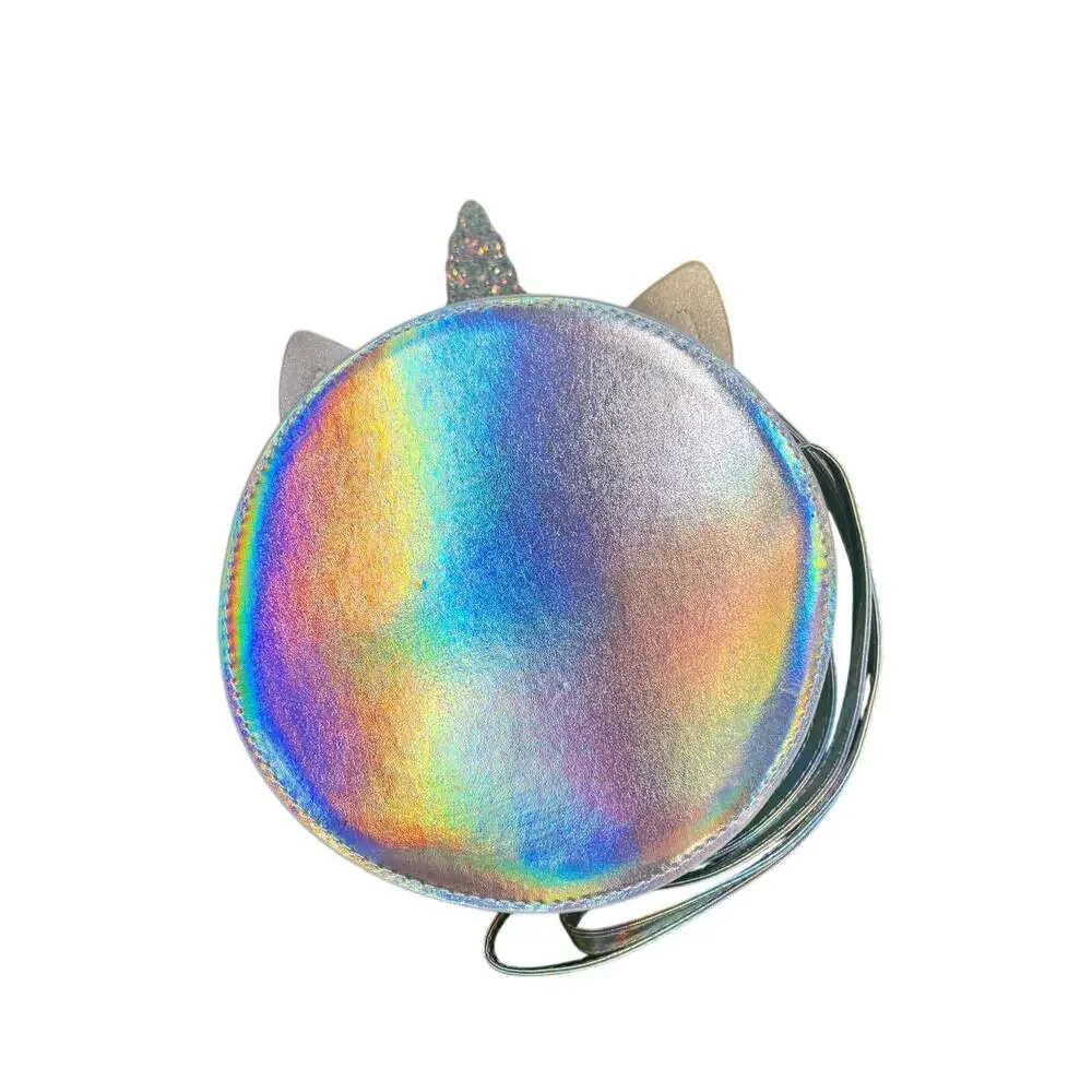 NWT Cat & Jack Iridescent Unicorn Donut Crossbody Bag - Holographic - Picture 3 of 6